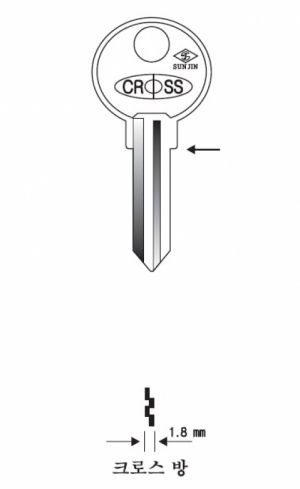 (주)전국열쇠공사 , 크로스 방 (S-214)