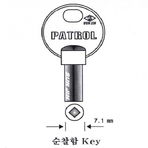 (주)전국열쇠공사 , 순찰함 KEY (S-600)