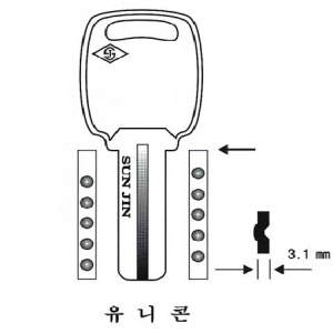 (주)전국열쇠공사 , 유니콘 (S-460)