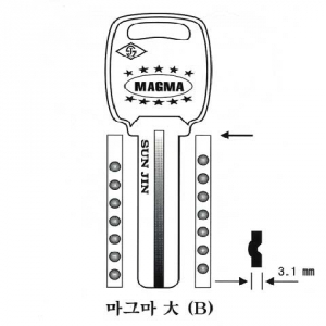 (주)전국열쇠공사 , 마그마 大(B) (S-452)