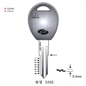(주)전국열쇠공사 , 삼성-SM5 (S-784)