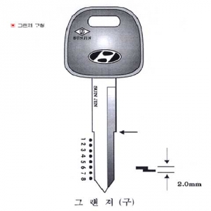 (주)전국열쇠공사 , 현대-그랜져 구(S-743)
