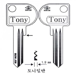 (주)전국열쇠공사 , 토니 일반 (S-504)