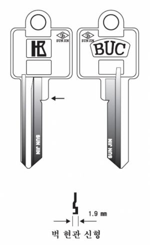 (주)전국열쇠공사 , BUC 벅_현관신형 (S-259)