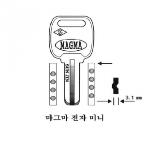 (주)전국열쇠공사 , 마그마 전자 미니 (S-462)